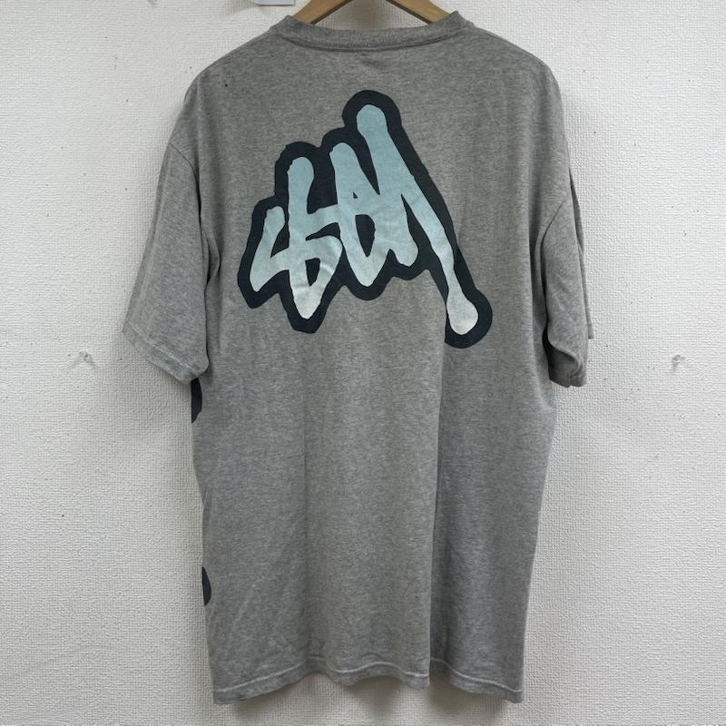 ステューシー STUSSY Tシャツ 半袖 90s 00s 紺タグ グラフィック プリント ヴィンテージ Tシャツ L 灰 / グレー / gray メンズ USED 古着 中古 50161222