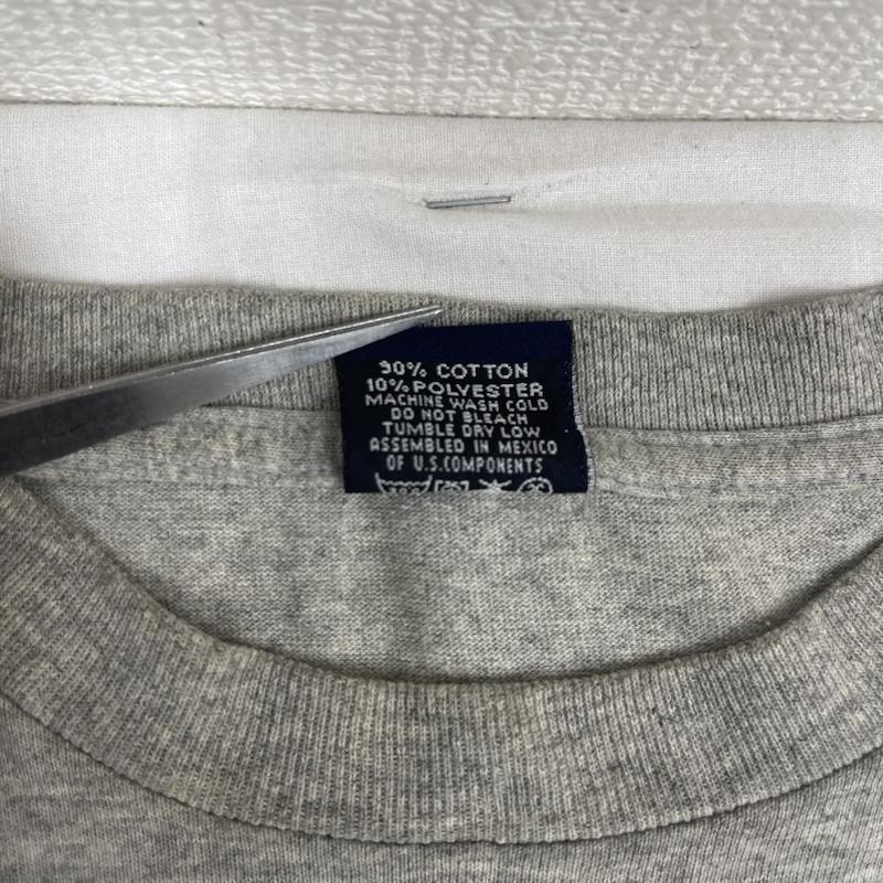 ステューシー STUSSY Tシャツ 半袖 90s 00s 紺タグ グラフィック プリント ヴィンテージ Tシャツ L 灰 / グレー / gray メンズ USED 古着 中古 50161222