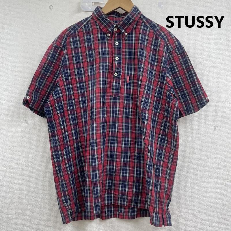 ステューシー STUSSY シャツ、ブラウス 半袖 90s 00s USA製 紺タグ チェック柄 ヴィンテージ 半袖 シャツ M マルチカラー / マルチカラー / multicolor メンズ USED 古着 中古 50161223