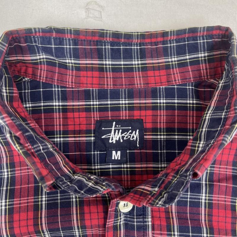 ステューシー STUSSY シャツ、ブラウス 半袖 90s 00s USA製 紺タグ チェック柄 ヴィンテージ 半袖 シャツ M マルチカラー / マルチカラー / multicolor メンズ USED 古着 中古 50161223
