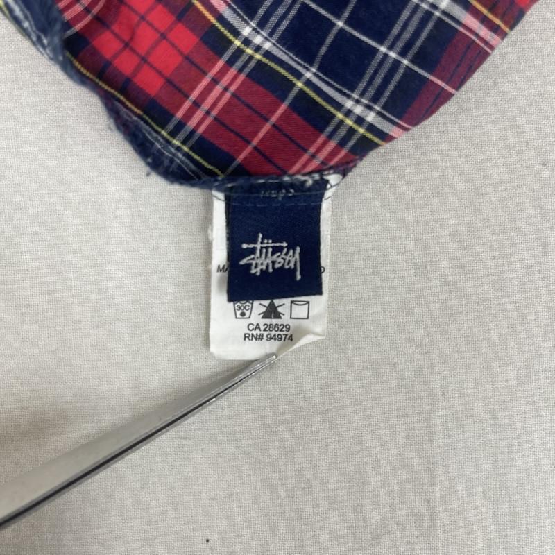 ステューシー STUSSY シャツ、ブラウス 半袖 90s 00s USA製 紺タグ チェック柄 ヴィンテージ 半袖 シャツ M マルチカラー / マルチカラー / multicolor メンズ USED 古着 中古 50161223