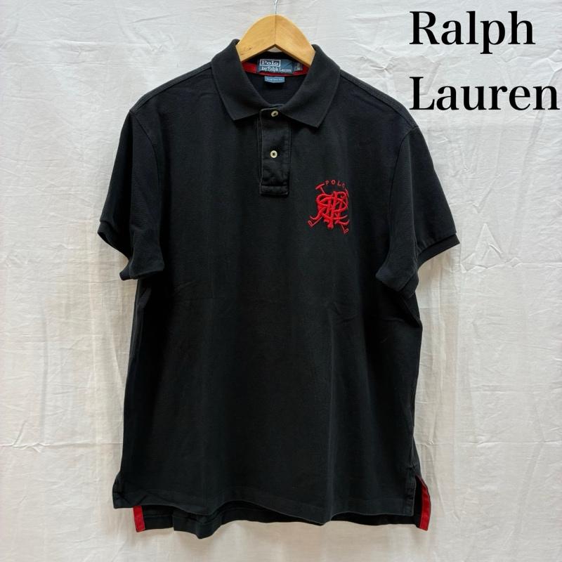 ポロバイラルフローレン Polo by RALPH LAUREN ポロシャツ 半袖 イニシャル ロゴ 刺繍 ポロシャツ L メンズ USED 古着 中古 50161228