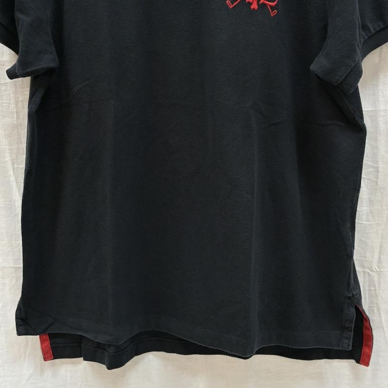 ポロバイラルフローレン Polo by RALPH LAUREN ポロシャツ 半袖 イニシャル ロゴ 刺繍 ポロシャツ L メンズ USED 古着 中古 50161228