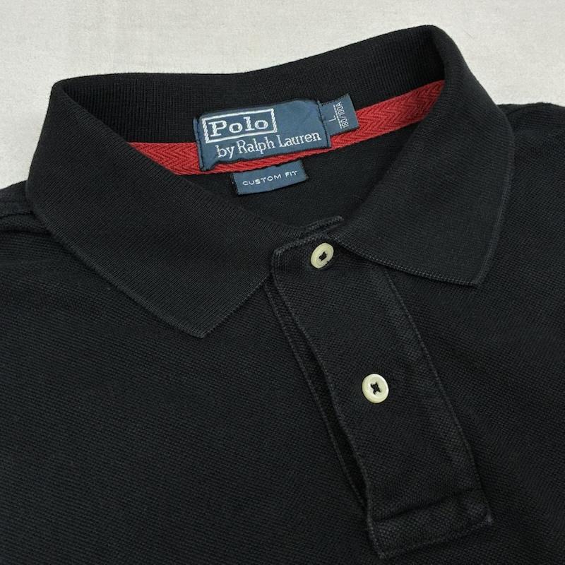 ポロバイラルフローレン Polo by RALPH LAUREN ポロシャツ 半袖 イニシャル ロゴ 刺繍 ポロシャツ L メンズ USED 古着 中古 50161228