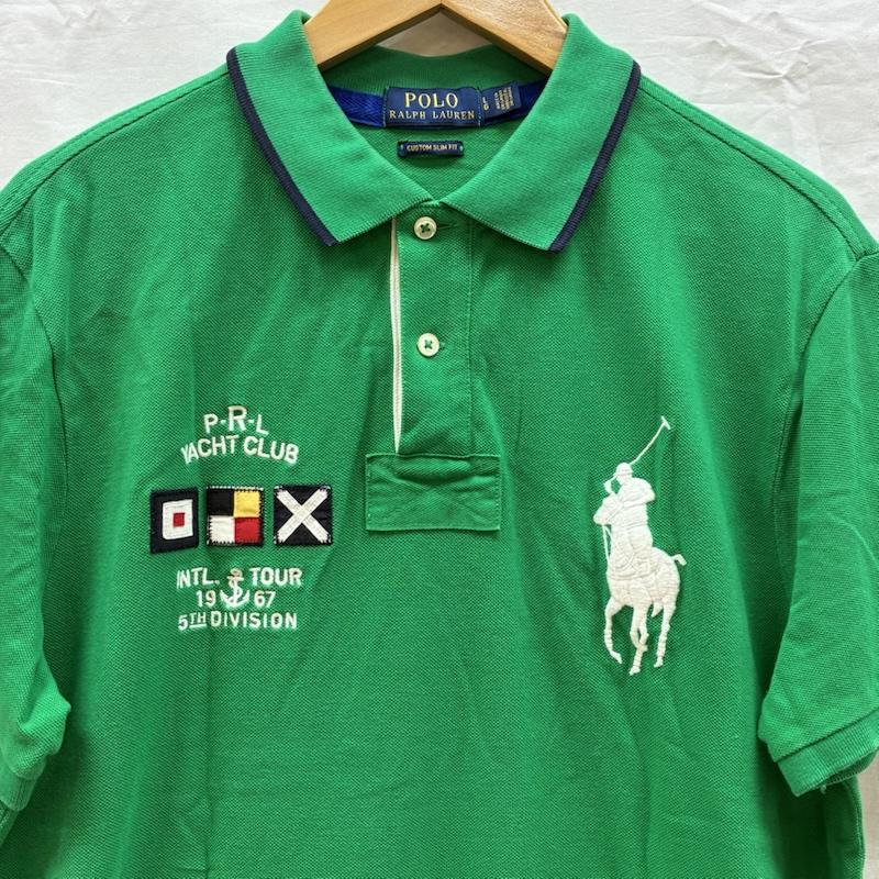 ポロラルフローレン POLO RALPH LAUREN ポロシャツ 半袖 ビッグポニー ロゴ ナンバリング 刺繍 ポロシャツ L メンズ USED 古着 中古 50161230