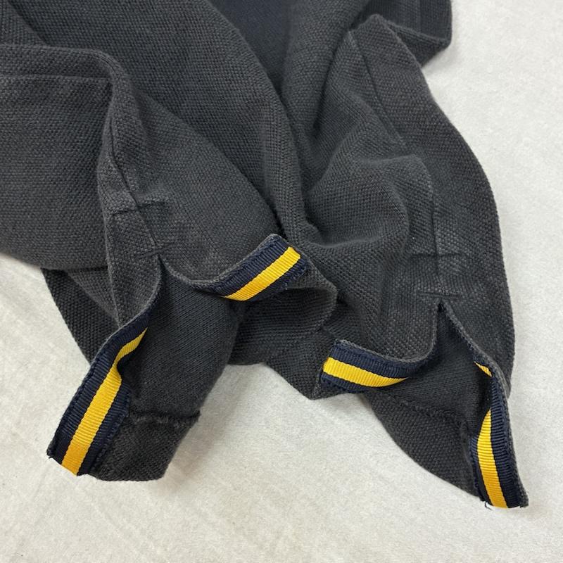 ラルフローレン RALPHLAUREN ポロシャツ 半袖 RUGBY エンブロイダリー ロゴ オールドイングリッシュ フェルト ワッペン ポロシャツ L メンズ USED 古着 中古 50161231