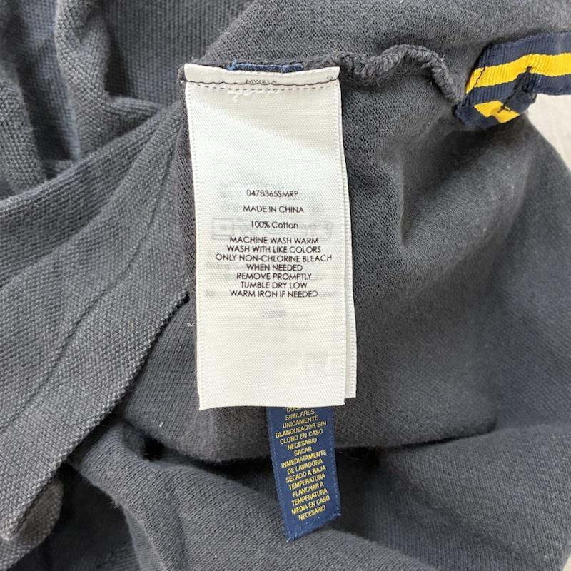ラルフローレン RALPHLAUREN ポロシャツ 半袖 RUGBY エンブロイダリー ロゴ オールドイングリッシュ フェルト ワッペン ポロシャツ L メンズ USED 古着 中古 50161231