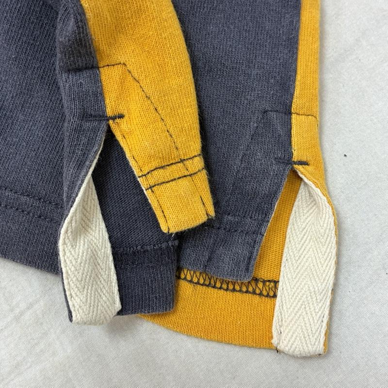 ラルフローレン RALPHLAUREN ポロシャツ 半袖 パネル 切替 エンブロイダリー ロゴ 刺繍 ナンバリング ゼッケン カットオフ ポロシャツ M メンズ USED 古着 中古 50161232