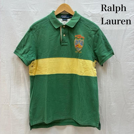 ポロバイラルフローレン Polo by RALPH LAUREN ポロシャツ 半袖 エンブロイダリー ロゴ 刺繍 センターライン ポロシャツ L メンズ USED 古着 中古 50161233