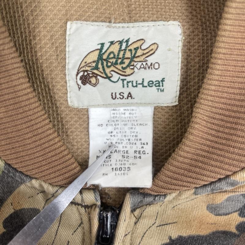 古着 USED ジャケット、上着 ジャンパー、ブルゾン Kelly KAMO Tru-Leaf USA製 リアルツリー カモ柄 ジャケット XXL カーキ / カーキ / khaki メンズ USED 古着 中古 50161234