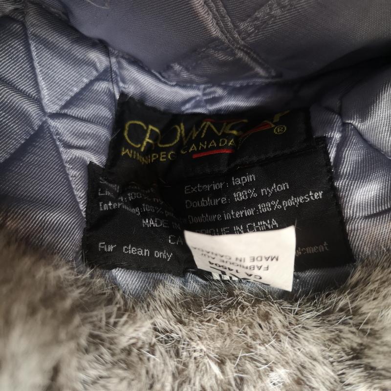 ヴィンテージ VINTAGE 帽子 キャップ CROWN CAP クラウンキャップ フライトキャップ ファー 2XL - メンズ USED 古着 中古 50161237