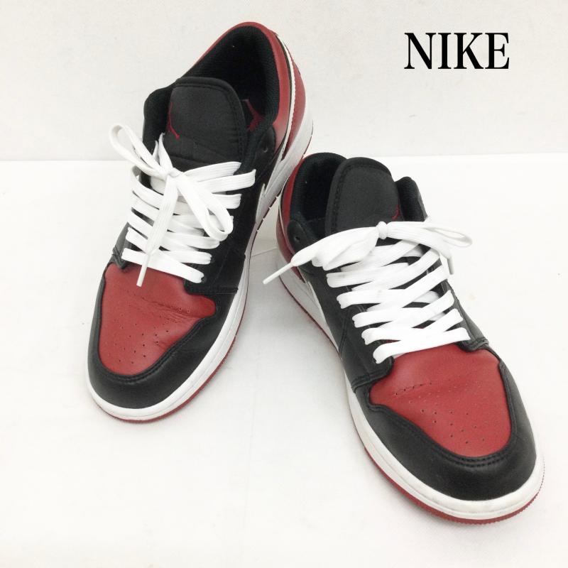 ナイキ NIKE スニーカー スニーカー NIKE ナイキ Air Jordan 1 Low Bred スニーカー 553558-066 エアジョーダン 25.5cm 赤 / レッド / red メンズ USED 古着 中古 50161243