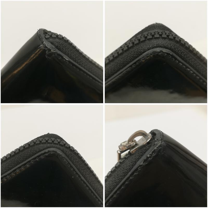 ケンゾー KENZO 財布 二つ折り タイガー エンボス ラウンドファスナー 二つ折り財布 ウォレット 黒 / ブラック / black メンズ USED 古着 中古 50161250