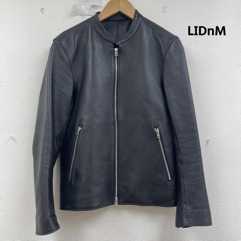 リドム LIDnM ジャケット、上着 レザージャケット 日本製 羊革 ラムレザー シングル ライダース ジャケット S 黒 / ブラック / black メンズ USED 古着 中古 50161251