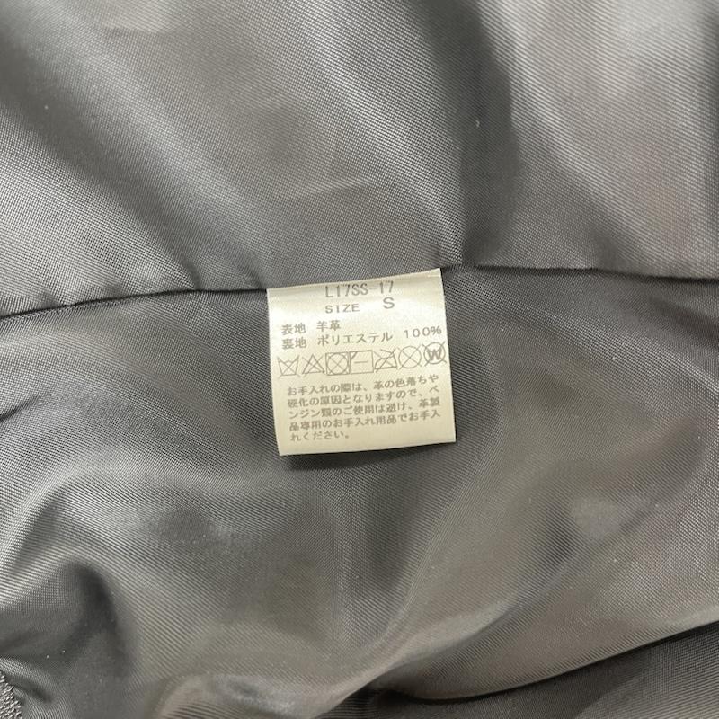 リドム LIDnM ジャケット、上着 レザージャケット 日本製 羊革 ラムレザー シングル ライダース ジャケット S 黒 / ブラック / black メンズ USED 古着 中古 50161251