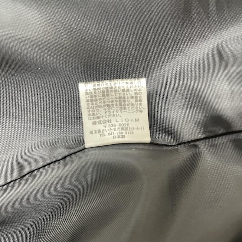 リドム LIDnM ジャケット、上着 レザージャケット 日本製 羊革 ラムレザー シングル ライダース ジャケット S 黒 / ブラック / black メンズ USED 古着 中古 50161251