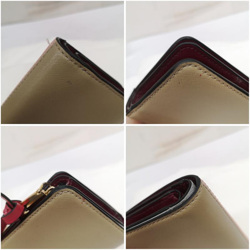 マークジェイコブス MARCJACOBS 財布 二つ折り SNAPSHOT スナップショット 2つ折り 財布 ミニ コンパクト ウォレット 桃 / ピンク / pink レディース USED 古着 中古 50161253
