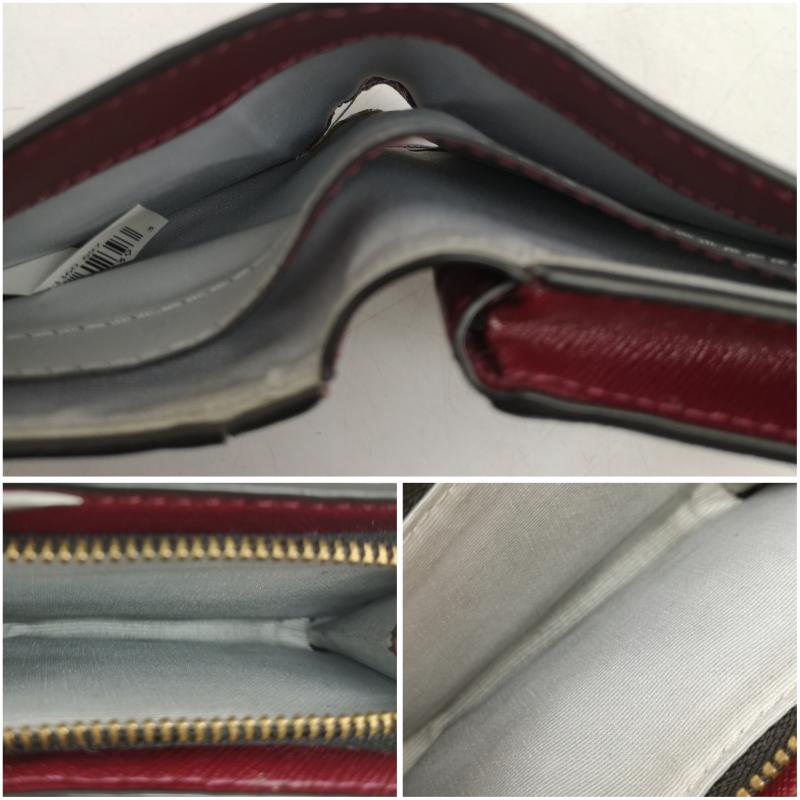 マークジェイコブス MARCJACOBS 財布 二つ折り SNAPSHOT スナップショット 2つ折り 財布 ミニ コンパクト ウォレット 桃 / ピンク / pink レディース USED 古着 中古 50161253
