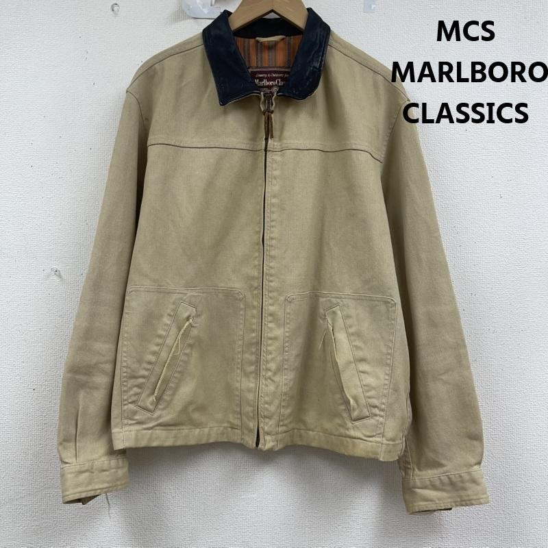 マルボロクラシックス MCS MARLBORO CLASSICS ジャケット、上着 ジャンパー、ブルゾン ダック地 ジップアップ ブルゾン ヴィンテージ ワークジャケット ベージュ / ベージュ / beige メンズ USED 古着 中古 50161254