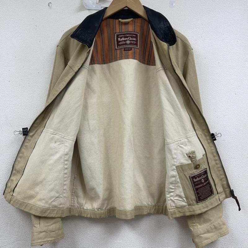 マルボロクラシックス MCS MARLBORO CLASSICS ジャケット、上着 ジャンパー、ブルゾン ダック地 ジップアップ ブルゾン ヴィンテージ ワークジャケット ベージュ / ベージュ / beige メンズ USED 古着 中古 50161254