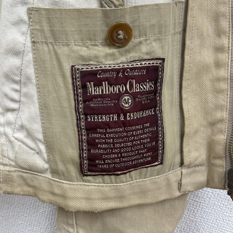 マルボロクラシックス MCS MARLBORO CLASSICS ジャケット、上着 ジャンパー、ブルゾン ダック地 ジップアップ ブルゾン ヴィンテージ ワークジャケット ベージュ / ベージュ / beige メンズ USED 古着 中古 50161254