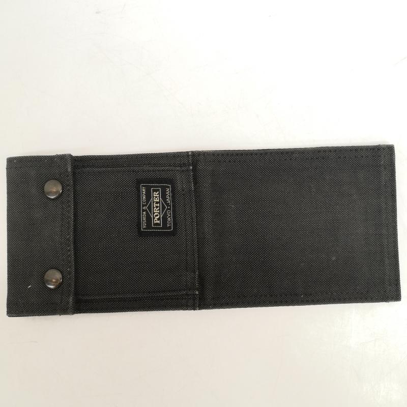 ポーター PORTER 財布 二つ折り コーデュラダック 生地 SMOKY スモーキー 二つ折り 財布 ウォレット 灰 / グレー / gray メンズ USED 古着 中古 50161257