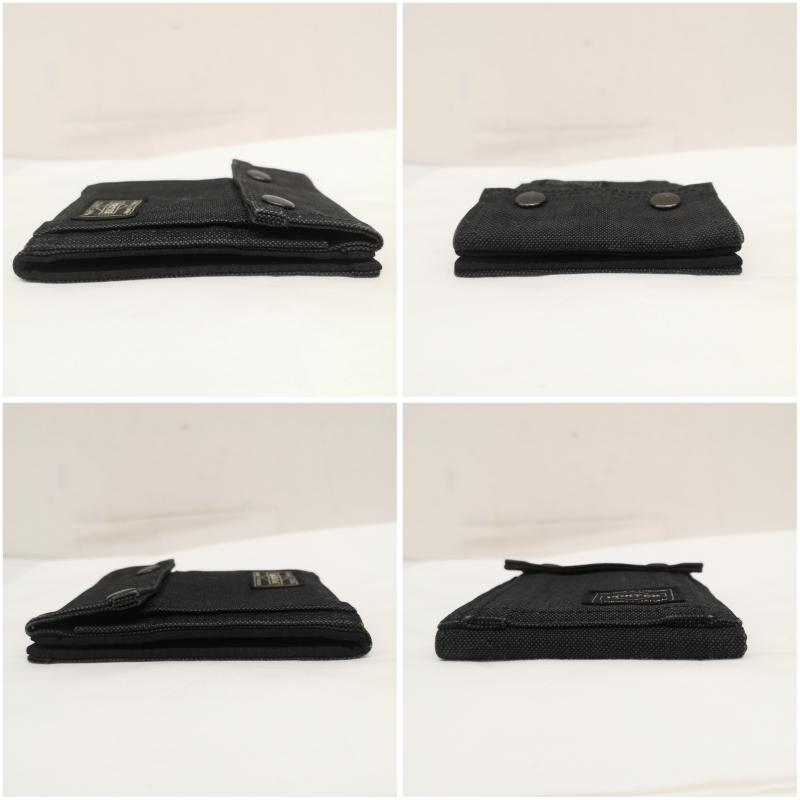 ポーター PORTER 財布 二つ折り コーデュラダック 生地 SMOKY スモーキー 二つ折り 財布 ウォレット 灰 / グレー / gray メンズ USED 古着 中古 50161257