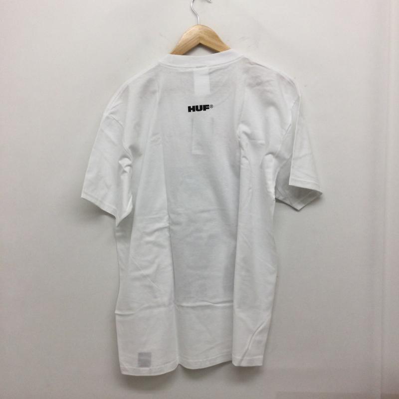 ハフ HUF Tシャツ 半袖 HUF STAX SNAP S／S TEE TS02407 L プリント 白 / ホワイト / white メンズ USED 古着 中古 50161259