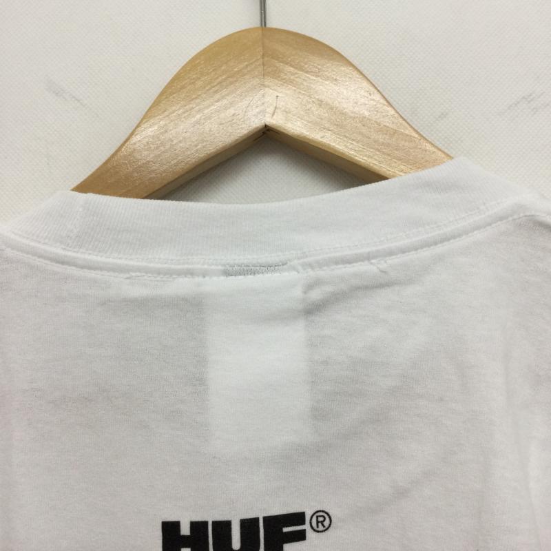 ハフ HUF Tシャツ 半袖 HUF STAX SNAP S／S TEE TS02407 L プリント 白 / ホワイト / white メンズ USED 古着 中古 50161259
