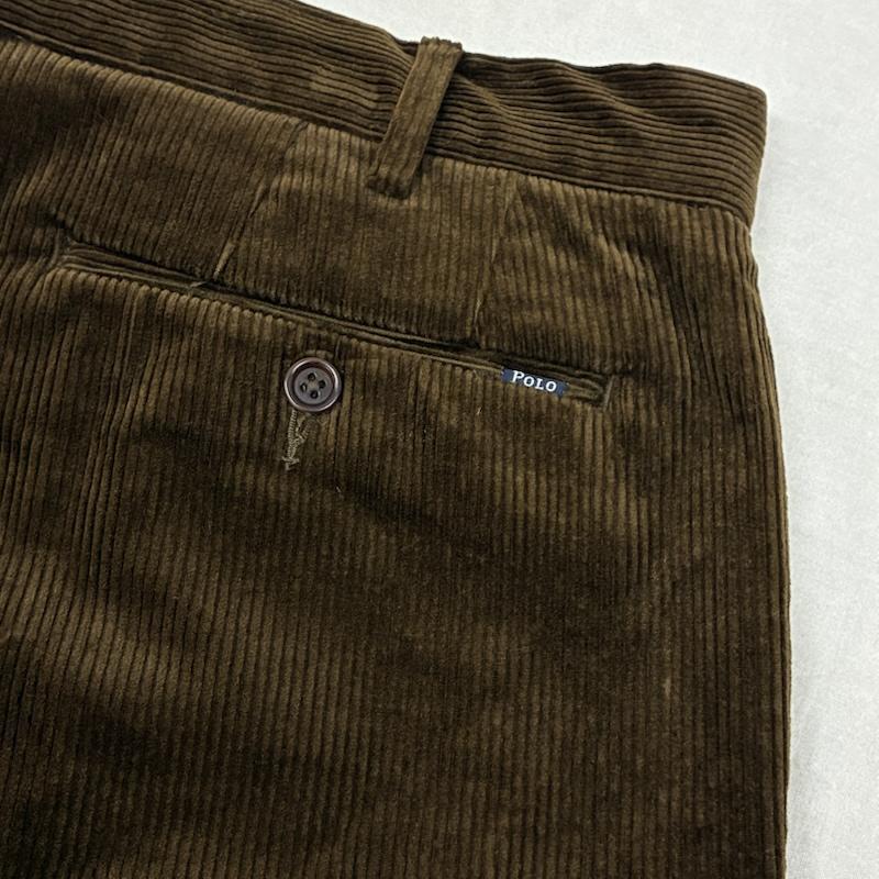 ポロバイラルフローレン Polo by RALPH LAUREN ボトムス ボトムス クラシックフィット ストレッチ コットン ジッパーフライ コーデュロイ パンツ 38インチ メンズ USED 古着 中古 50161268