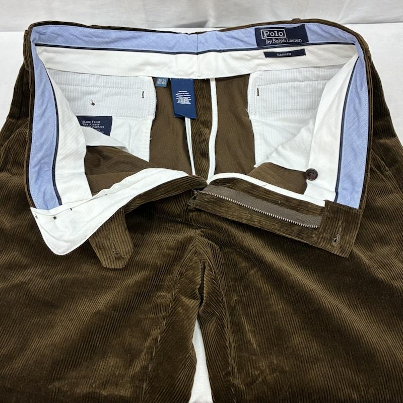 ポロバイラルフローレン Polo by RALPH LAUREN ボトムス ボトムス クラシックフィット ストレッチ コットン ジッパーフライ コーデュロイ パンツ 38インチ メンズ USED 古着 中古 50161268