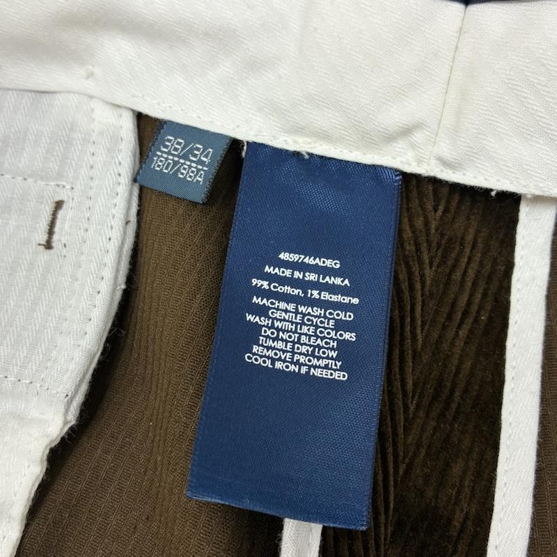 ポロバイラルフローレン Polo by RALPH LAUREN ボトムス ボトムス クラシックフィット ストレッチ コットン ジッパーフライ コーデュロイ パンツ 38インチ メンズ USED 古着 中古 50161268