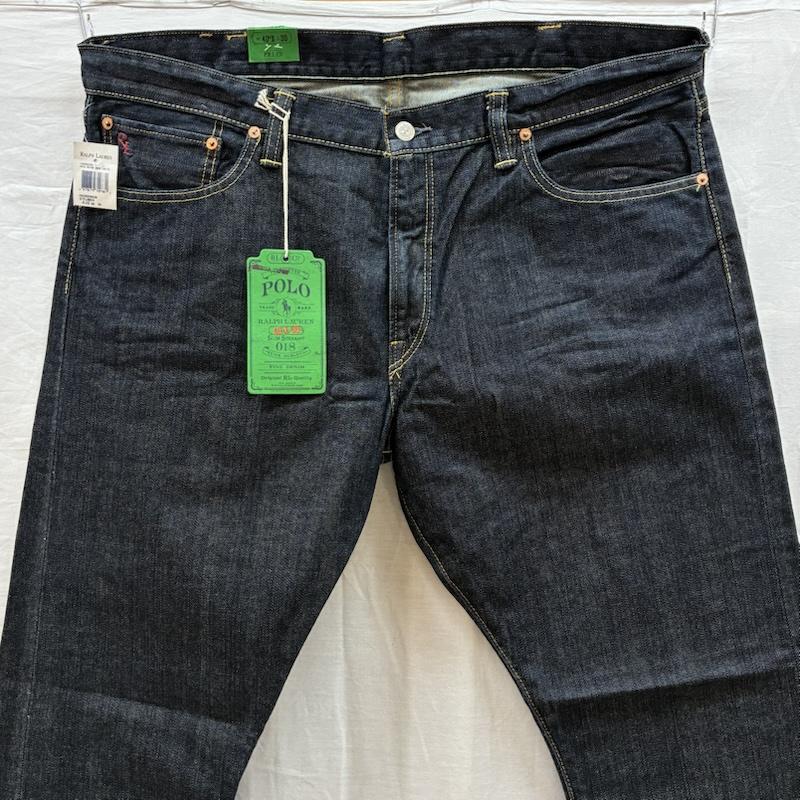 ポロラルフローレン POLO RALPH LAUREN パンツ デニム、ジーンズ スリム ストレート ジッパーフライ 5P デニムパンツ 40インチ メンズ USED 古着 中古 50161270