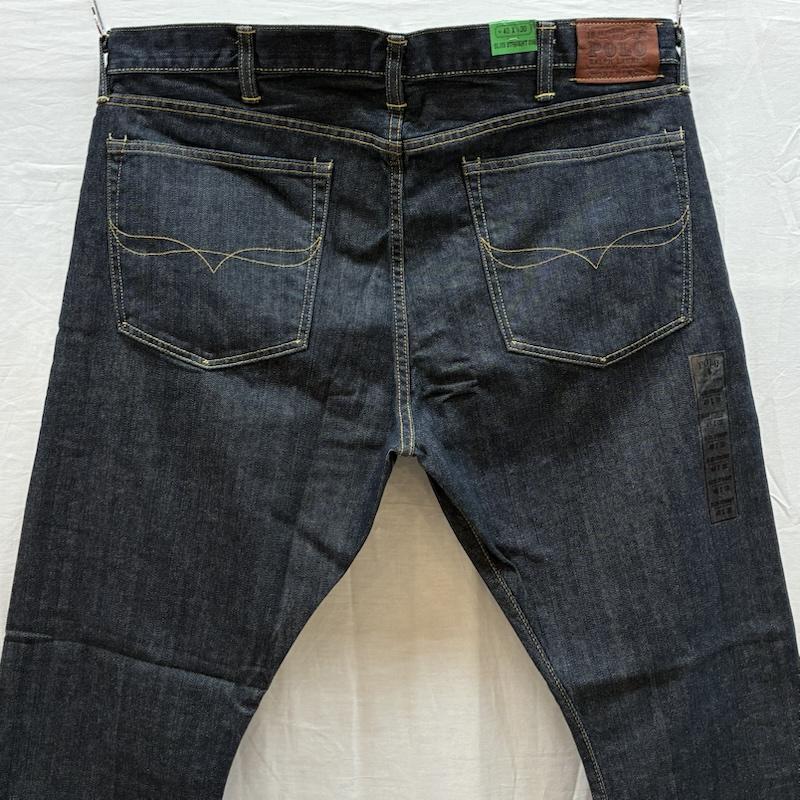 ポロラルフローレン POLO RALPH LAUREN パンツ デニム、ジーンズ スリム ストレート ジッパーフライ 5P デニムパンツ 40インチ メンズ USED 古着 中古 50161270