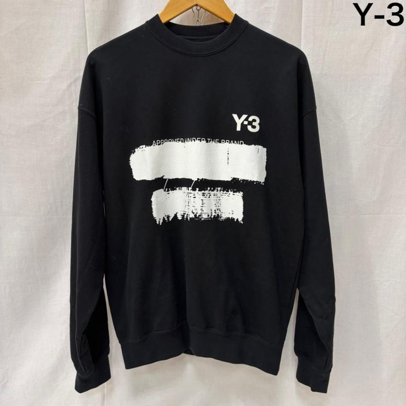 ワイスリー Y-3 トレーナー 長袖 adidas × Y-3 Yohji Yamamoto GRAPHIC SWEAT CREW グラフィックロゴ スエットトレーナー jn4881 - ロゴ、文字 黒 / ブラック / black メンズ USED 古着 中古 50161273