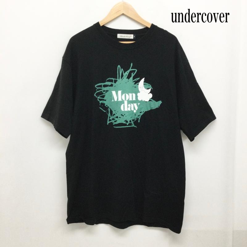 アンダーカバー UNDERCOVER Tシャツ 半袖 アンダーカバー UC1C3801 Tシャツ グラフィックロゴ TEE MONDAY 5 プリント 黒 / ブラック / black メンズ USED 古着 中古 50161278