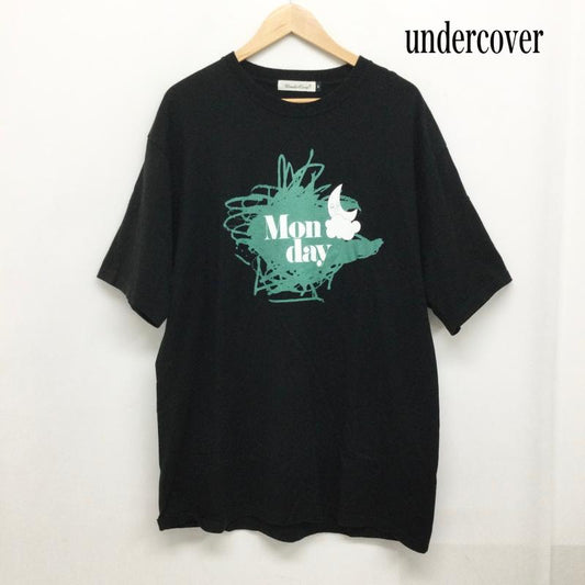 アンダーカバー UNDERCOVER Tシャツ 半袖 アンダーカバー UC1C3801 Tシャツ グラフィックロゴ TEE MONDAY 5 プリント 黒 / ブラック / black メンズ USED 古着 中古 50161278