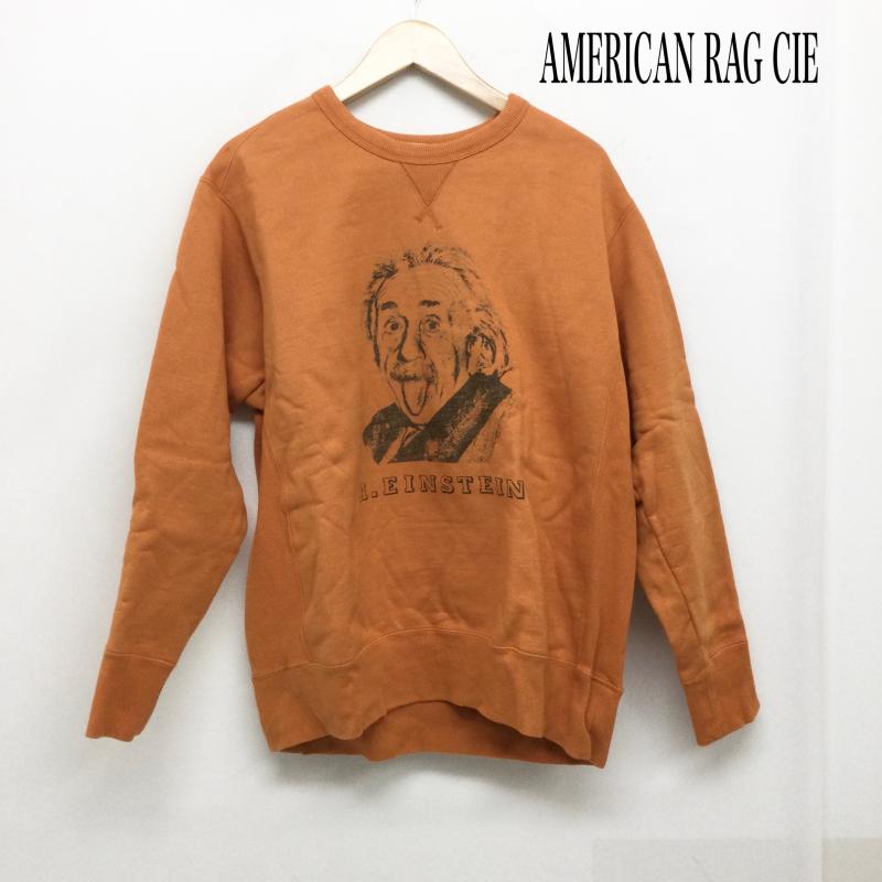 アメリカンラグシー AMERICAN RAG CIE トレーナー 長袖 AMERICAN RAG CIE アインシュタイン トレーナー スウェット M プリント 橙 / オレンジ / orange メンズ USED 古着 中古 50161280