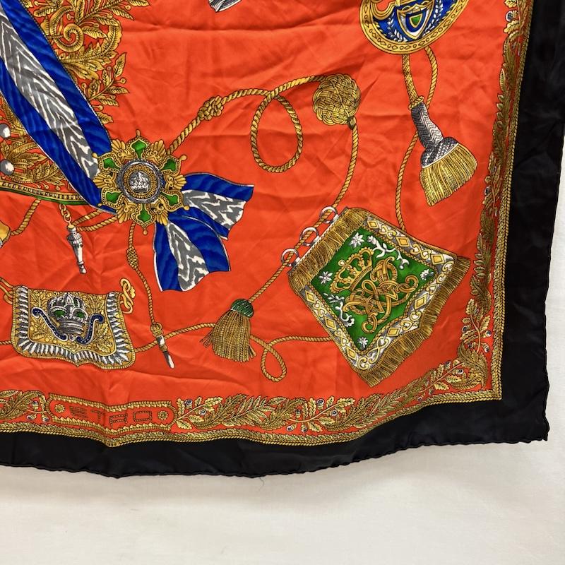 エトロ ETRO ファッション小物 スカーフ、ポケットチーフ シルク ヴィンテージ スカーフ - 橙 / オレンジ / orange レディース USED 古着 中古 50161283