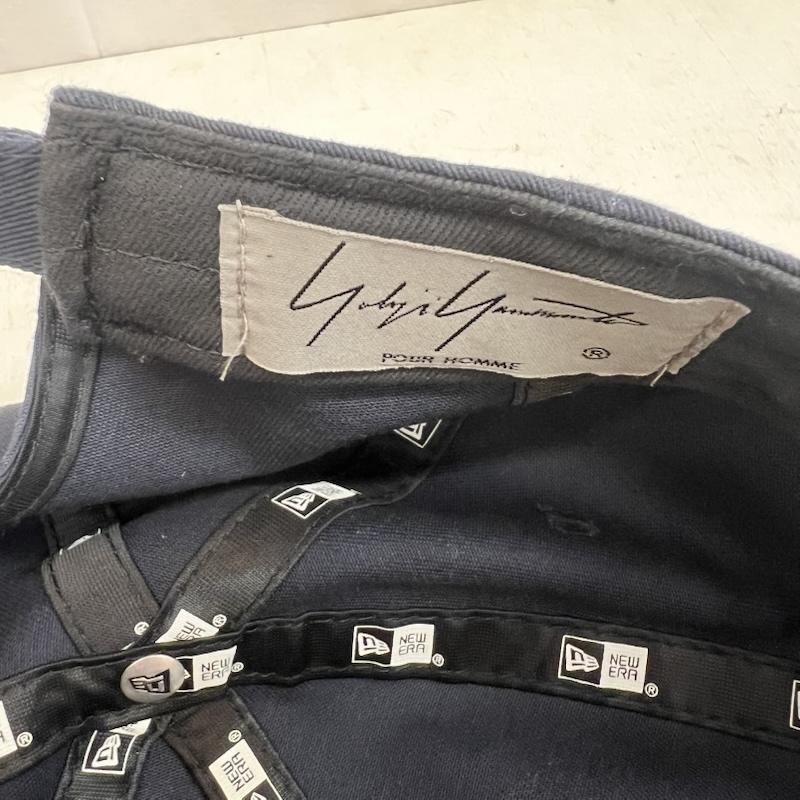 ヨウジヤマモトプールオム Yohji Yamamoto POUR HOMME 帽子 キャップ ダブルロゴ NEW ERA キャップ FREE メンズ USED 古着 中古 50161285