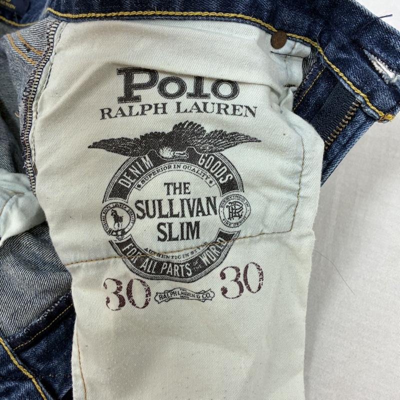 ポロラルフローレン POLO RALPH LAUREN パンツ デニム、ジーンズ スリム テーパード ジッパーフライ スキニー ヴィンテージ加工 デニム パンツ 30インチ メンズ USED 古着 中古 50161290