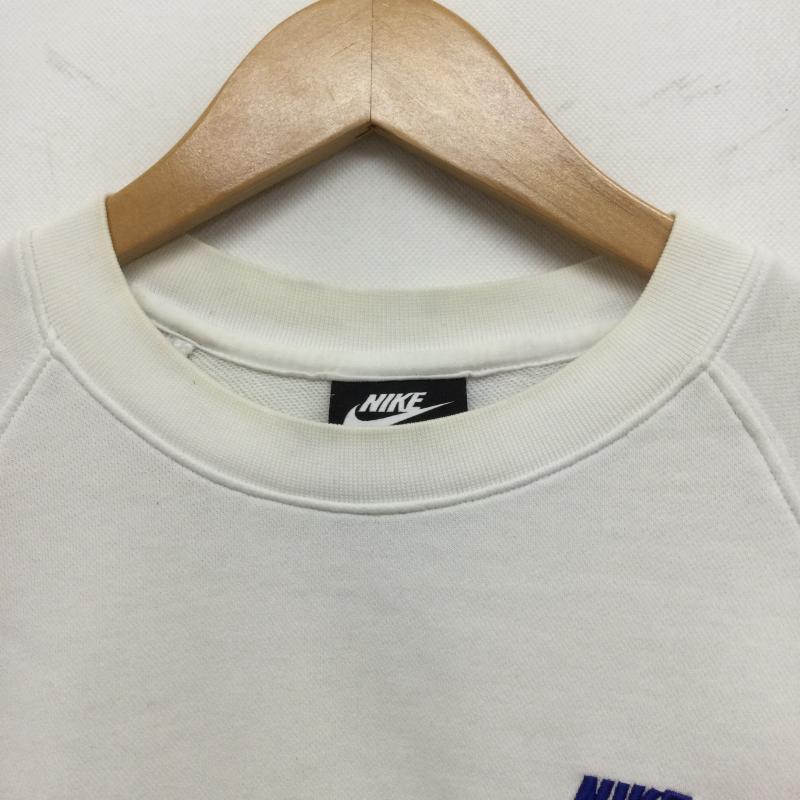 ナイキ NIKE トレーナー 長袖 NIKE world tour　スウェット　コットン　DN4408 M ロゴ、文字 白 / ホワイト / white メンズ USED 古着 中古 50161295