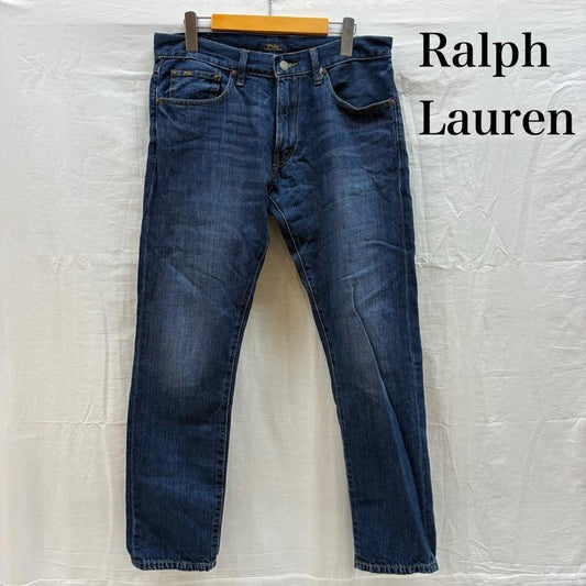 ポロラルフローレン POLO RALPH LAUREN パンツ デニム、ジーンズ スリム テーパード ジッパーフライ スキニー ヴィンテージ加工 デニム パンツ 30インチ メンズ USED 古着 中古 50161301