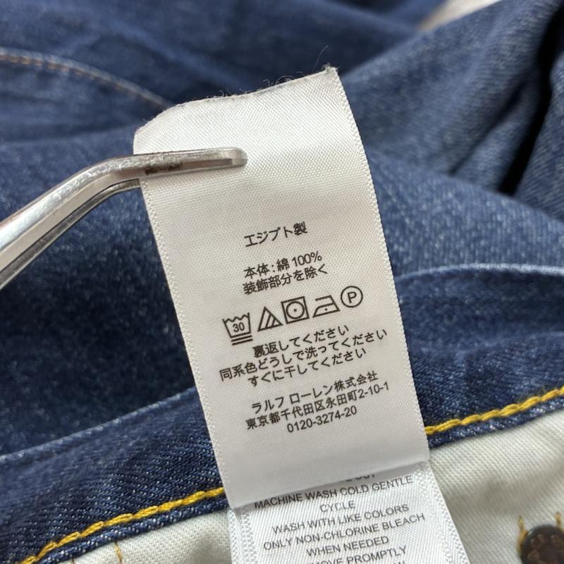 ポロラルフローレン POLO RALPH LAUREN パンツ デニム、ジーンズ スリム テーパード ジッパーフライ スキニー ヴィンテージ加工 デニム パンツ 30インチ メンズ USED 古着 中古 50161301
