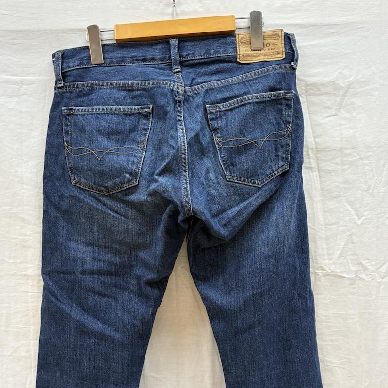 ポロラルフローレン POLO RALPH LAUREN パンツ デニム、ジーンズ スリム テーパード ジッパーフライ スキニー ヴィンテージ加工 デニム パンツ 30インチ メンズ USED 古着 中古 50161301