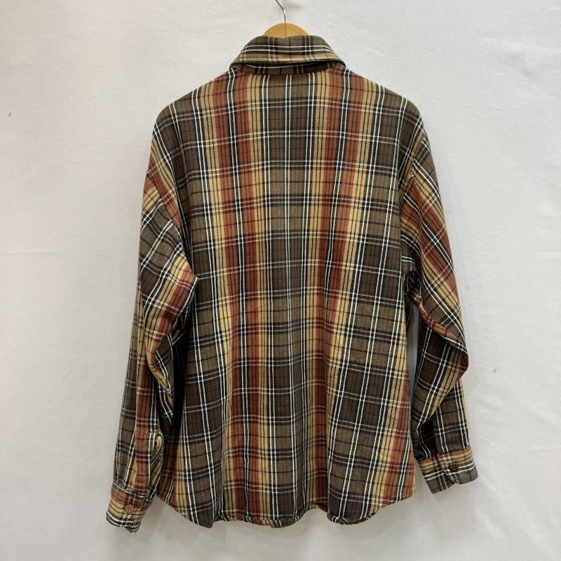 ビックマック BIGMAC シャツ、ブラウス 長袖 80s USA製 ヴィンテージ ヘビーネルシャツ L 茶 / ブラウン / brown メンズ USED 古着 中古 50161304