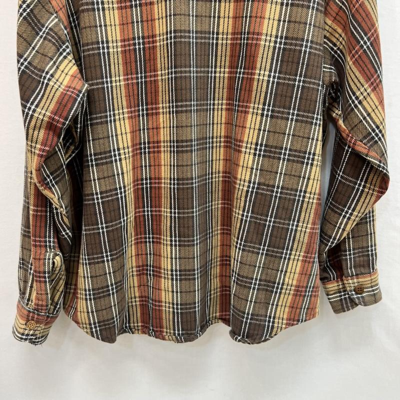 ビックマック BIGMAC シャツ、ブラウス 長袖 80s USA製 ヴィンテージ ヘビーネルシャツ L 茶 / ブラウン / brown メンズ USED 古着 中古 50161304