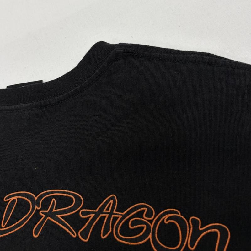 ハーレーダビッドソン Harley-Davidson Tシャツ 半袖 半袖 両面プリント ロゴ Tシャツ ファイヤー XL ロゴ、文字 X プリント 黒 / ブラック / black X 橙 / オレンジ / orange メンズ USED 古着 中古 50161312