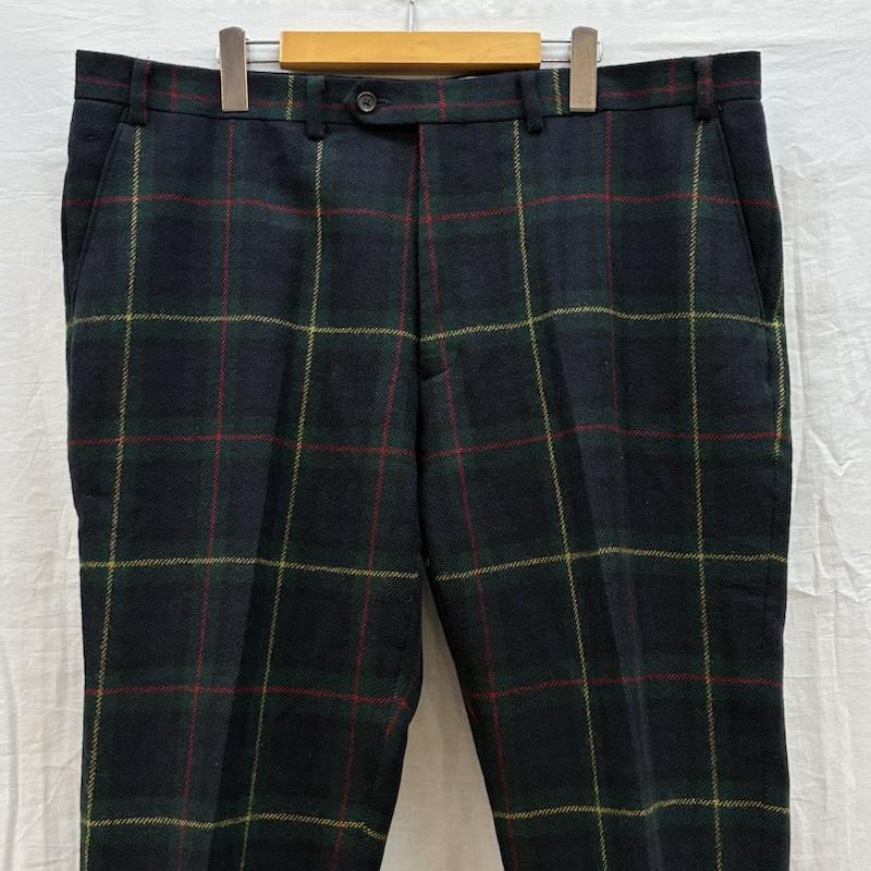 ローレンラルフローレン LAUREN RALPH LAUREN パンツ スラックス タータンチェック ウール ジッパーフライ スラックス 40インチ メンズ USED 古着 中古 50161313