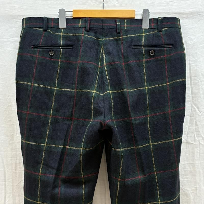ローレンラルフローレン LAUREN RALPH LAUREN パンツ スラックス タータンチェック ウール ジッパーフライ スラックス 40インチ メンズ USED 古着 中古 50161313
